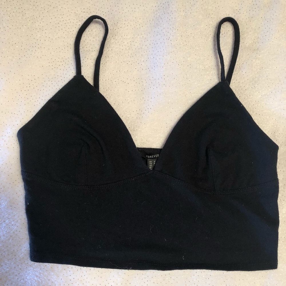 Black crop top